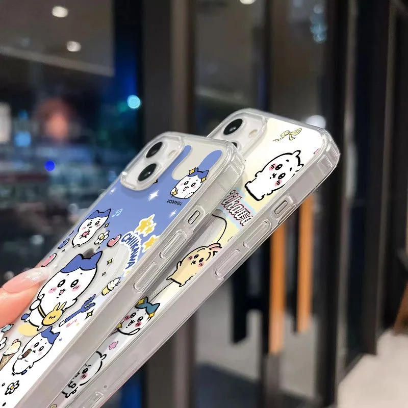 Funda de teléfono magnética Kawaii Chiikawas Cute Ins Magsafe para Samsung Galaxy S25 S24 S23 S22 S21 S20 FE Plus Ultra 5G TPU transparente suave - imagen 3