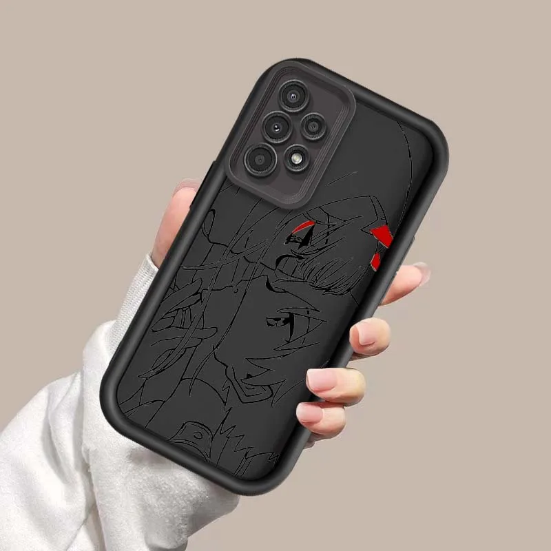 Zero Two Darling Cover para Samsung Galaxy A73 A72 A71 A56 A55 A35 A25 A54 A53 A52 A51 A32 funda de teléfono con escalera ocular - imagen 4