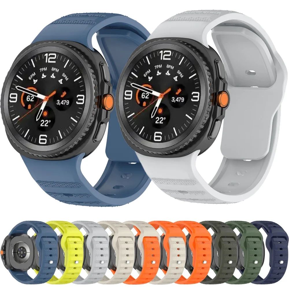 Correa deportiva para Samsung Galaxy Watch 8/8 Classic 46mm pulsera de silicona para Galaxy Watch 8 40 44mm Smartwatch Correa cinturón - imagen 2