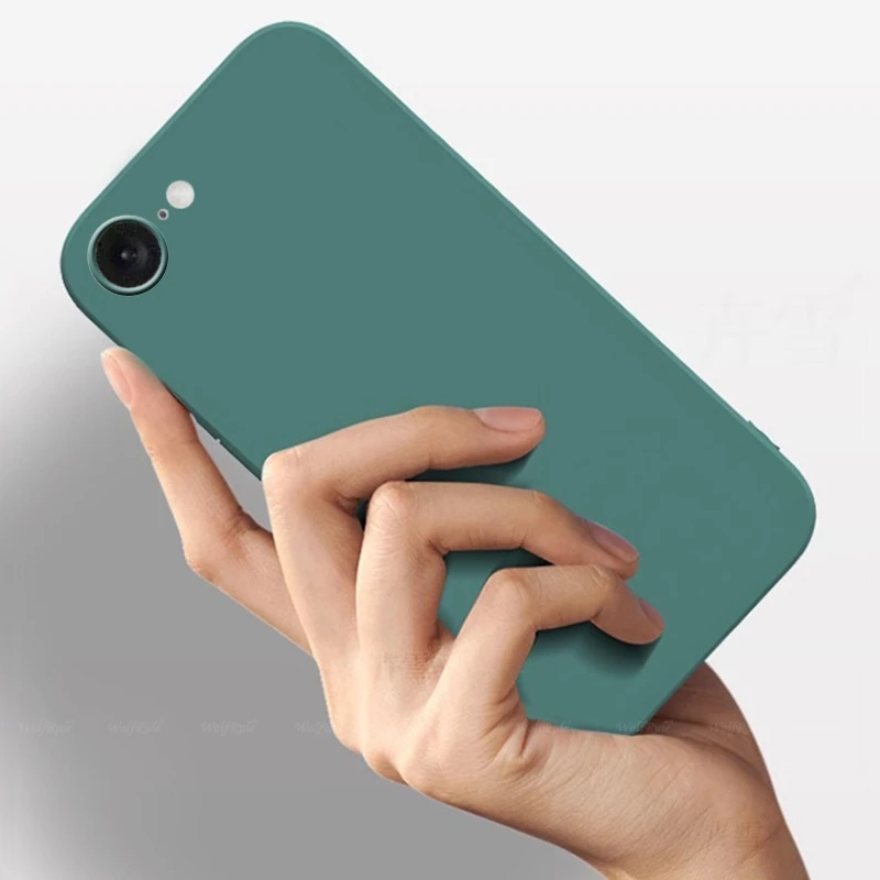 Para iPhone 16e funda iPhone 16e Capas silicona líquida a prueba de golpes teléfono parachoques TPU cubierta suave para Apple iPhone 16e Fundas - imagen 2