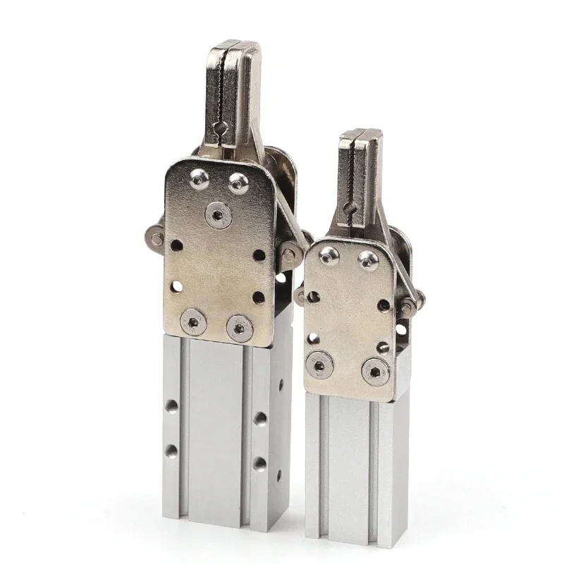 Pinza de cilindro neumático para máquinas robóticas, abrazaderas de extremo de manipulador de doble efecto de simple efecto 2015D 1615D - imagen 5