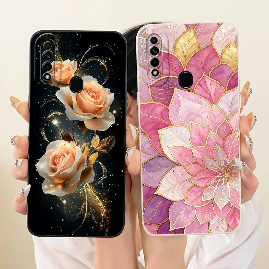 Funda para OPPO A31 2020, funda CPH2015 CPH2073 CPH2081, funda protectora trasera de silicona suave pintada de lujo para bolsa OPPOA31 A8 - imagen 5