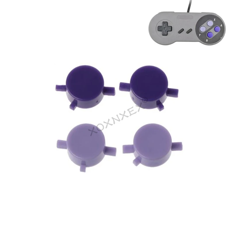 XOXNXEX 1 Juego para botones de plástico SNES Super NES A B X Y, controlador de repuesto para intend D SFC - imagen 3