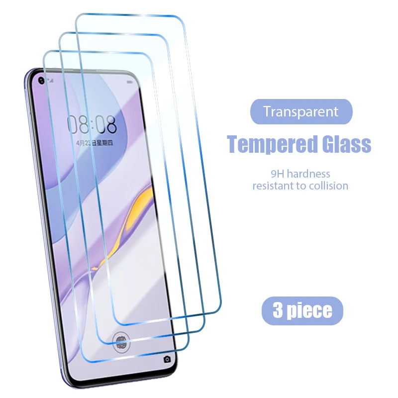Protector de pantalla de teléfono de vidrio templado 9H para Huawei P40 Lite 5G P 40 Lite E, película protectora, 1 ud./3 uds.