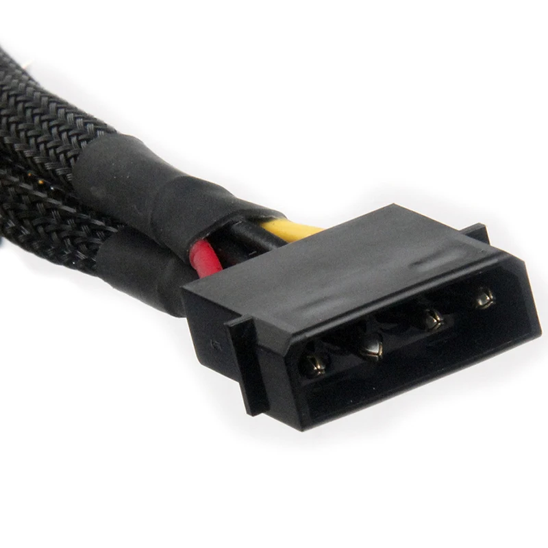 4 pines macho IDE Molex a doble 15 pines hembra SATA divisor de potencia convertidor Cable adaptador disco duro HDD SSD Cable de extensión - imagen 4