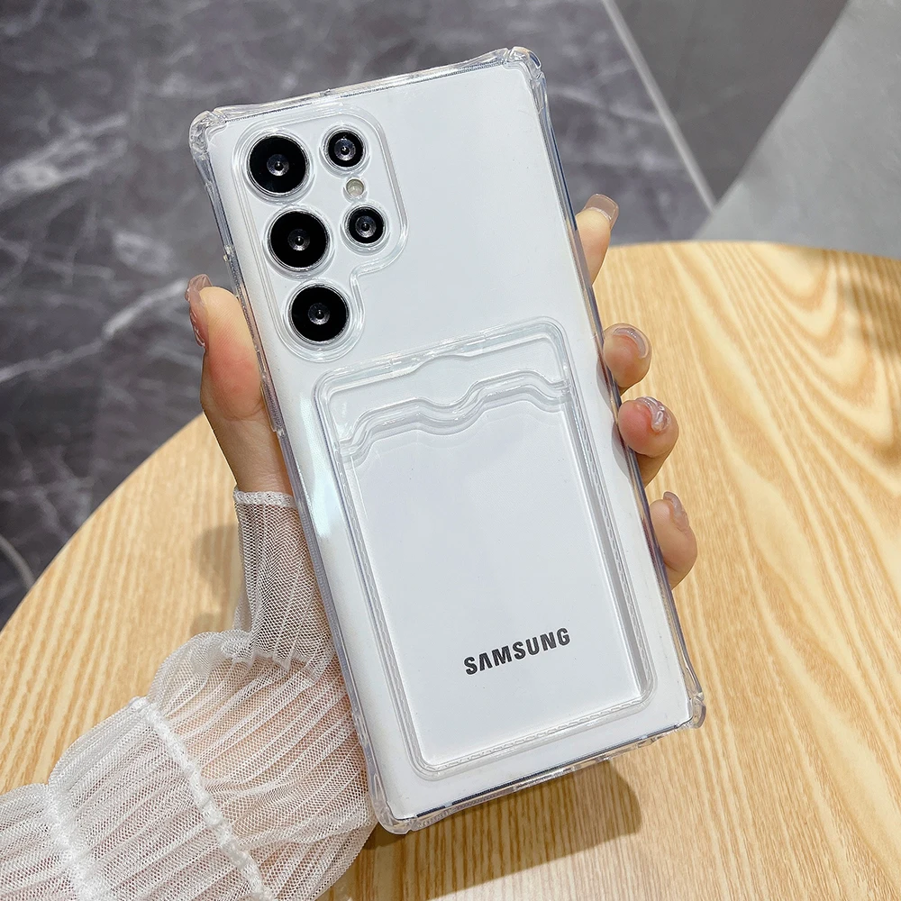 Funda de teléfono con tarjetero de silicona para Samsung A56 5G A17 A16 A15 A55 A54 A36 A35 A53 A52 A26 A25 A22 A14 A13 A07 A06 A05s - imagen 2