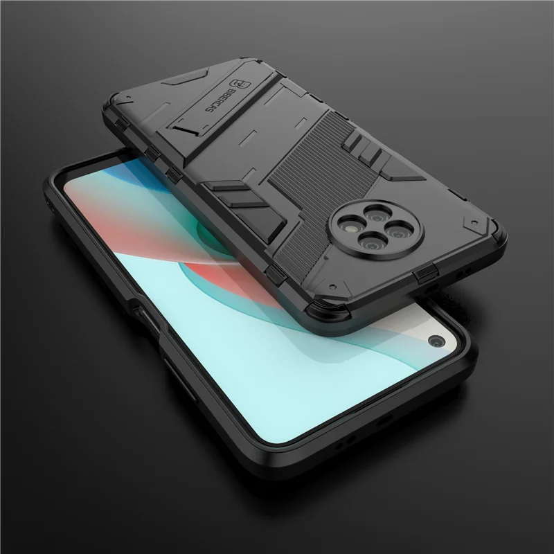 Para Xiaomi Redmi Note 9T 5G funda a prueba de golpes de silicona soporte de parachoques armadura dura PC funda de teléfono Redmi Note 9 T Pro 9S - imagen 2