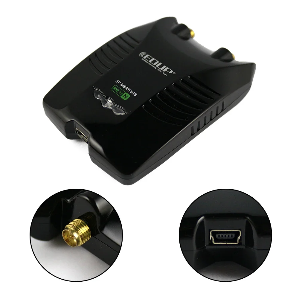 Chip adaptador WiFi USB de 150Mbps MTK7603U antena Dual Wifi de alta potencia de largo alcance tarjeta de red Ethernet inalámbrica externa de 2,4 GHz - imagen 5