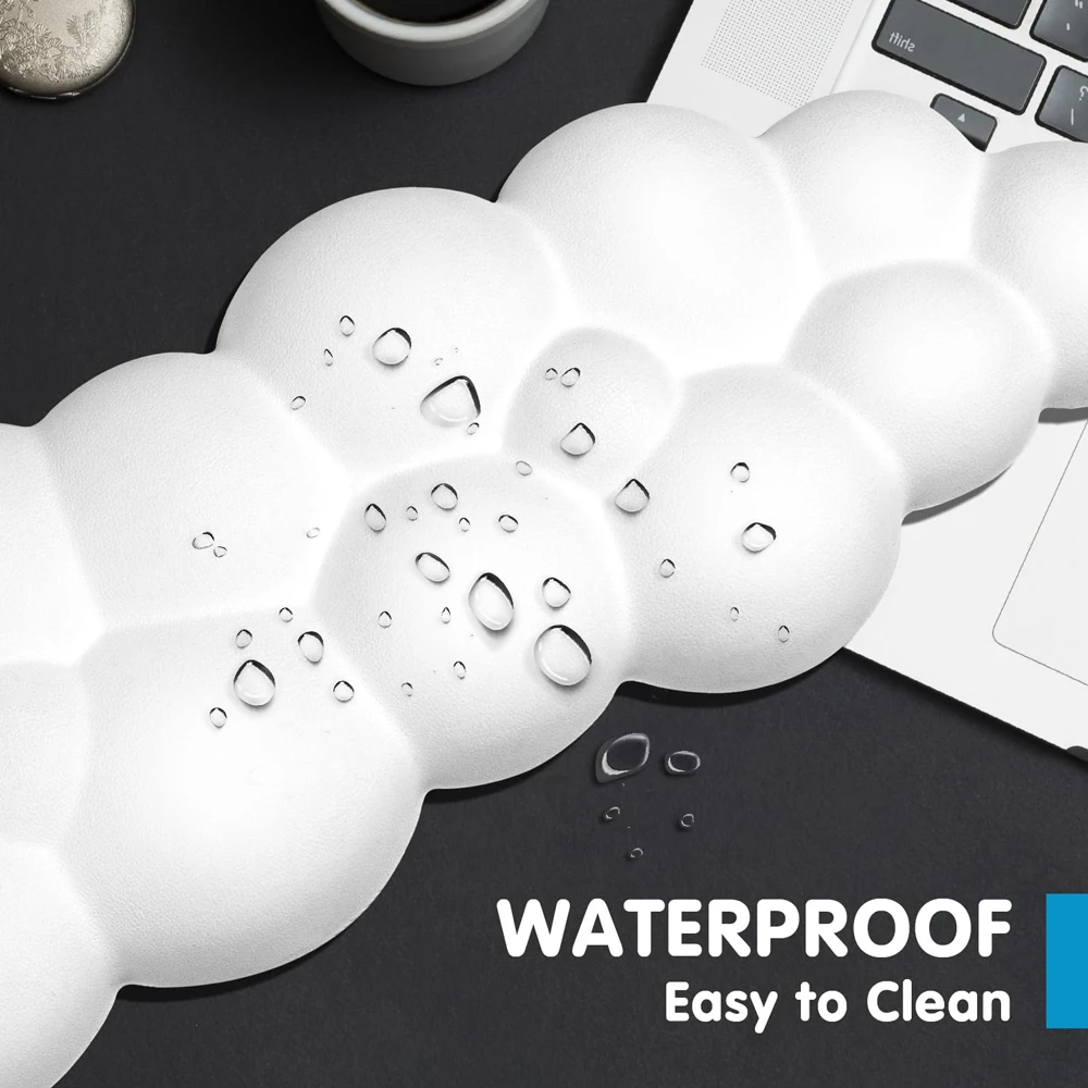 Alfombrilla de ratón QUKAM 2025 Cloud, teclado ergonómico, reposamuñecas, protección de escritura para oficina, para iPad, Mac, tableta, portátil, alfombrilla antideslizante para ratón - imagen 5