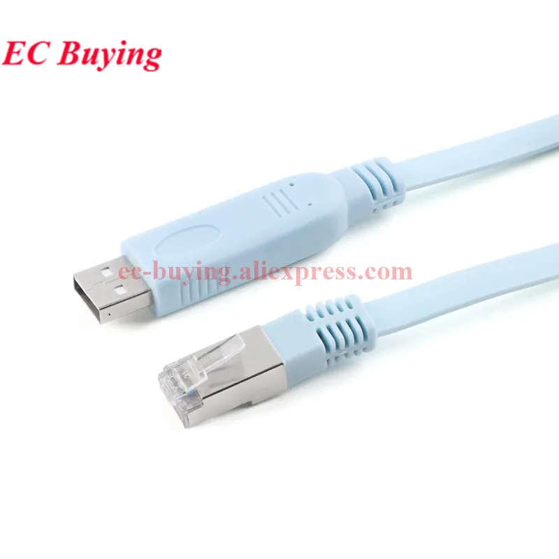 Línea serie RS232 a RJ45 USB a CONSOLE Cable de depuración de control USB2.0 para interruptor de enrutamiento H3C PL2303 CH340 - imagen 5