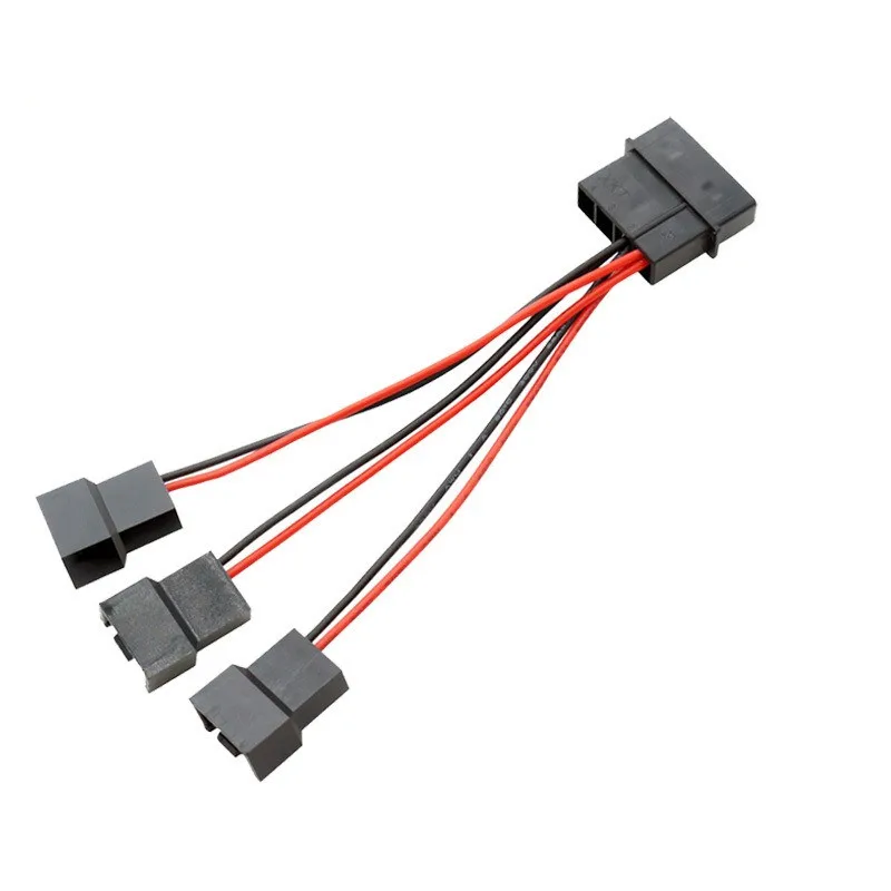 Conector adaptador de Cable de alimentación de ventilador Molex de 4 pines a 4 pines 1x5v 5v * 2, 5v * 3, 5v * 4 Cables de ventilador de refrigeración de computadora para ventilador con cubierta de CPU y PC - imagen 3