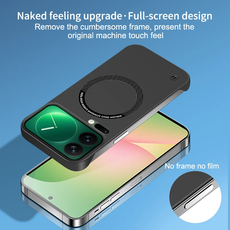 Funda ultrafina para MI Xiaomi 17 Pro Max, Funda dura sin marco magnética para PC, Funda anticaída agradable para la piel para Xiaomi17 - imagen 5