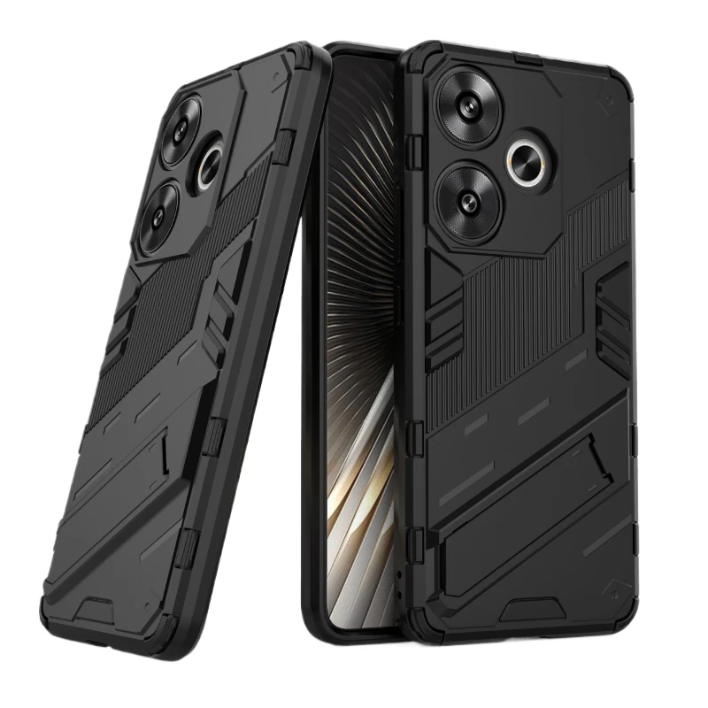 Funda trasera a prueba de golpes para Xiaomi Redmi Turbo 3, carcasa protectora anticaída, soporte, Coque - imagen 2