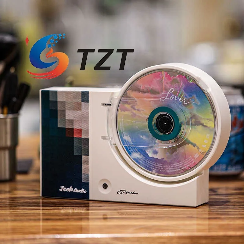 Reproductor de CD TZT verde/rojo A1000 Bluetooth5.3 2x3W altavoz de Audio HiFi reproductor de música montado en la pared de escritorio - imagen 2