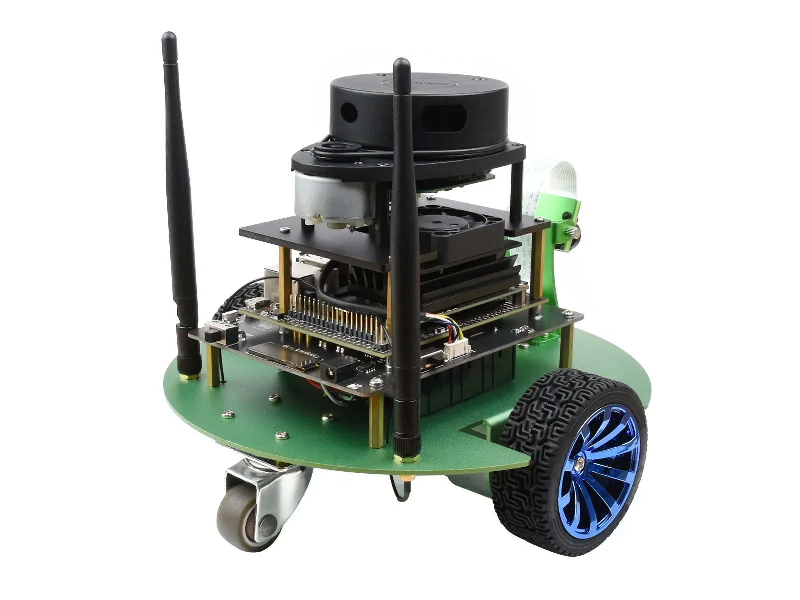 Waveshare JetBot versión profesional ROS AI Kit controladores duales AI Robot Lidar mapeo procesamiento de visión NVIDIA - imagen 2