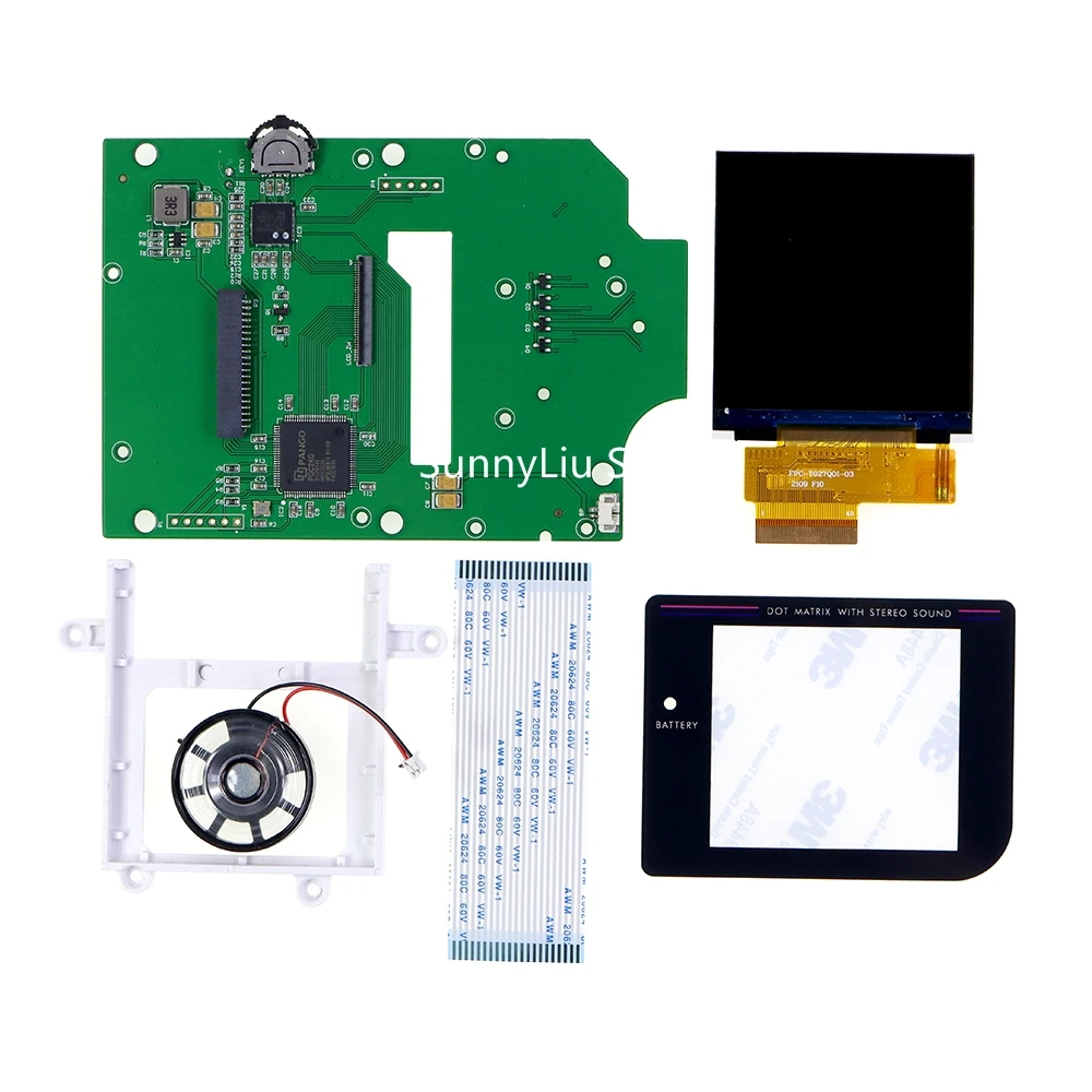Kit de modificación de pantalla lcd para Nintendo Gameboy GB DMG GBO, alta luminosidad, IPS, 2,6 pulgadas, 1 Juego para GB v3.0