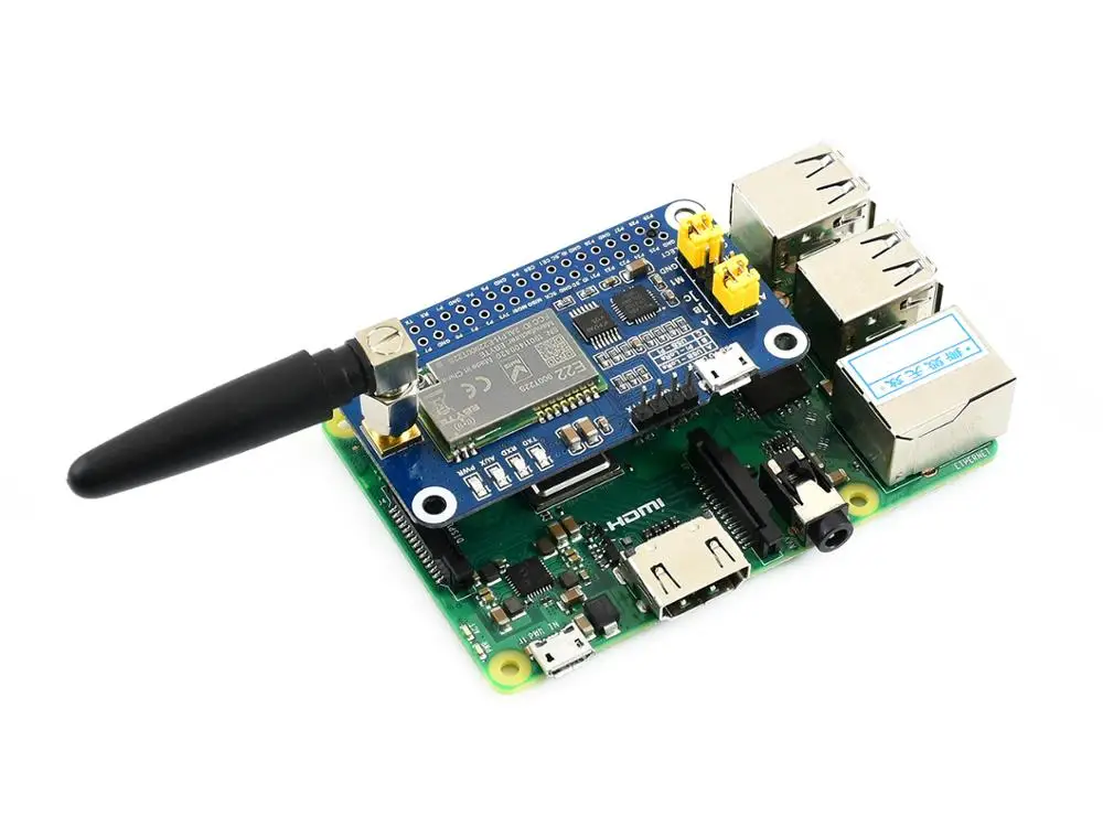 Waveshare SX1262 LoRa HAT para Raspberry Pi, modulación de espectro extendido, banda de frecuencia de 868 MHz - imagen 5