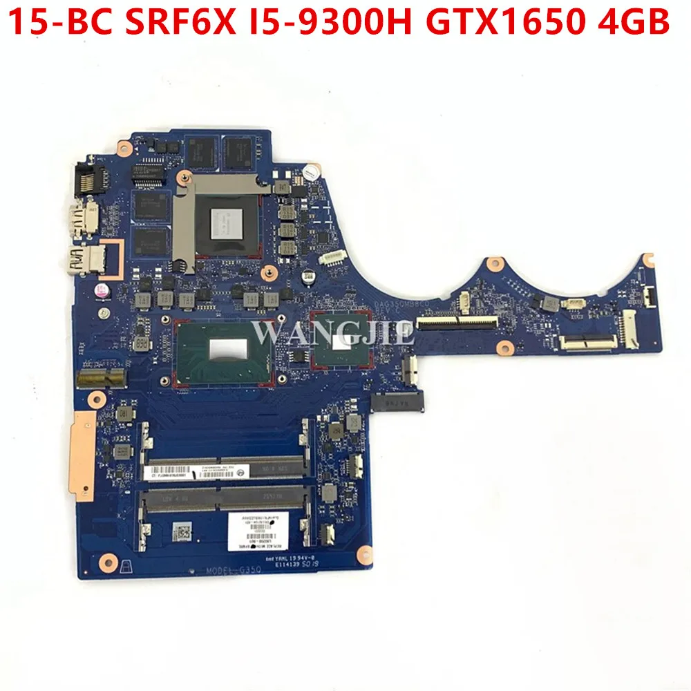 Placa base de L60208-601 L60208-001 para placa base de ordenador portátil HP 15-BC DAG35QMB8C0 con/I5-9300H GTX1650-4G 100% completamente probada - imagen 2