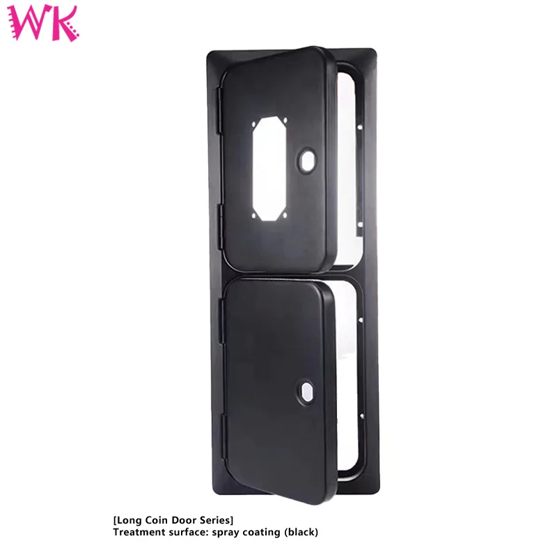 Arcade-aceptador de monedas de 52,5 CM x 20CM, Arcade operado por entretenimiento, hierro negro, puerta de caja de efectivo, piezas de bricolaje - imagen 2