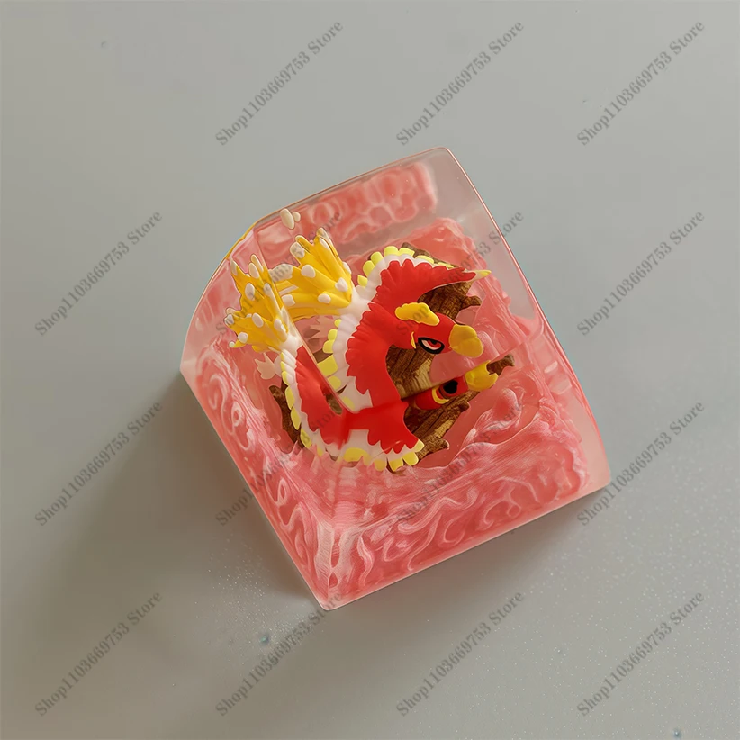 Teclas de Pokemon Gengar Rayquaza Cubone, teclado mecánico personalizado, teclas de resina, coleccionar teclas de Anime, regalos bonitos - imagen 5