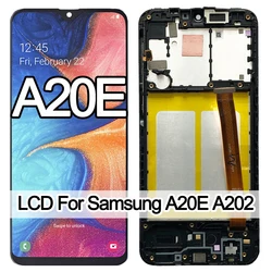 Pantalla LCD Samsung Galaxy A20e Incell Marco Táctil Reemplazo