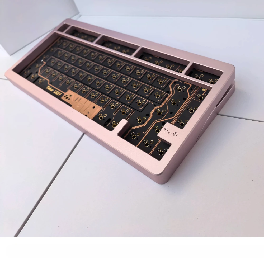 Tutor75 Teclado mecánico Kit de aluminio Junta triple inalámbrica HotSwap Personalizado 75% Teclado para juegos de oficina Ánodo Edición limitada - imagen 3