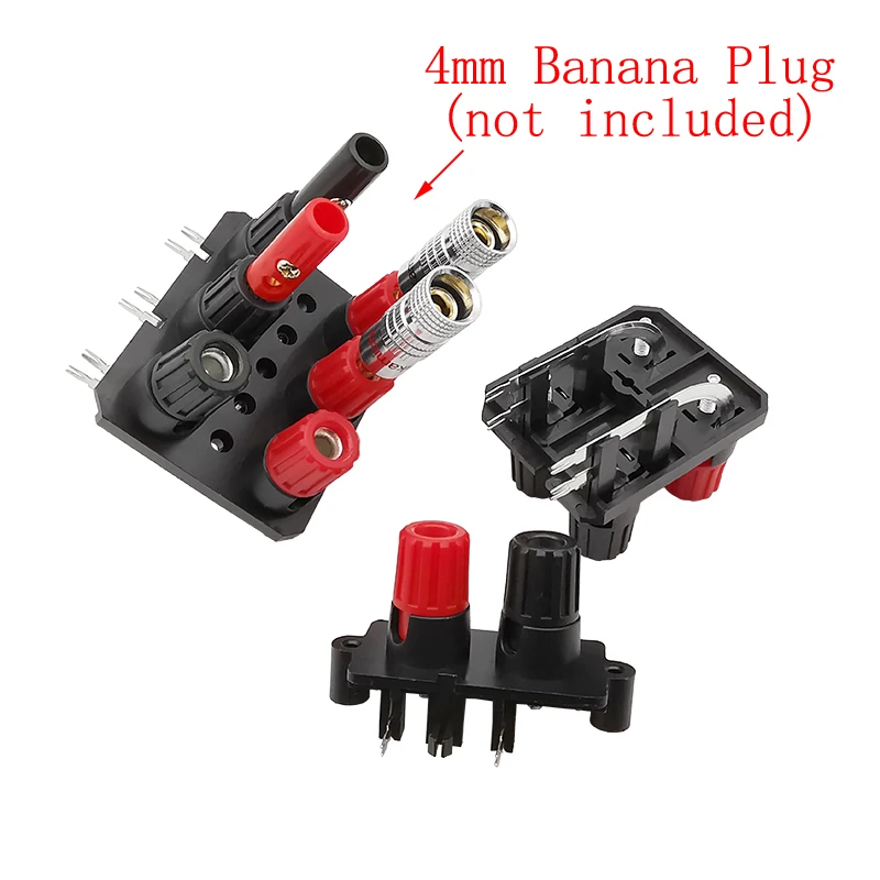 Conector de Audio externo WP 2, 4, 6 polos, conector Banana de 4mm, amplificador de altavoz, bloque de terminales de poste de tornillo, Pin recto/doblado - imagen 5