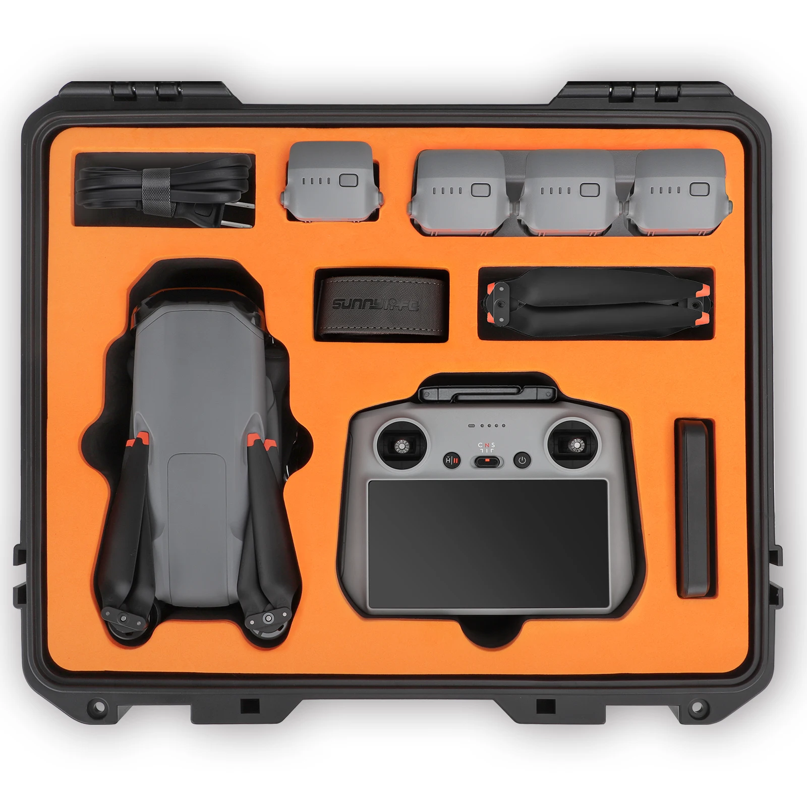 Caja a prueba de explosiones para DJI AIR 3S, estuche de transporte duro impermeable a prueba de golpes, bolsa de almacenamiento de seguridad para DJI AIR 3S - imagen 3