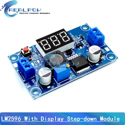 LM2596 Convertidor reductor DC-DC con voltímetro LED ajustable