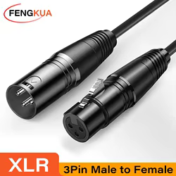 Cable XLR 3 Pines Macho-Hembra – Extensión Micrófono Equilibrada