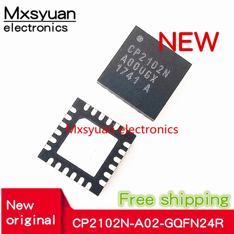 5 uds ~ 20 uds/lote CP2102N-A02-GQFN24R CP2102N CP2102N-A02 QFN24 CP2102N-A02-GQFN24 nuevo original