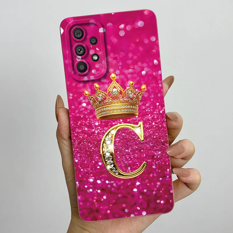 Para Samsung Galaxy A32 4G 5G funda corona letras fundas de teléfono blandas para Samsung A 32 SM-A325F SM-A326B protección de cámara contraportada - imagen 5