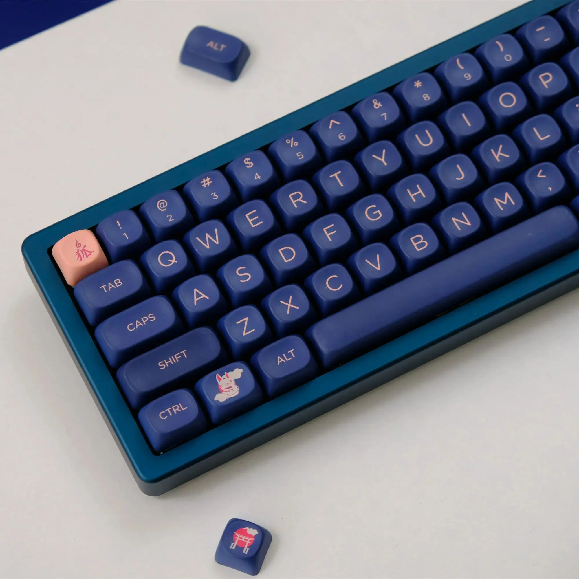 Juego de teclas GMK Fox, 126 teclas, Material PBT, perfil MOA para teclado mecánico MX Cherry Switch 61/64/68/75/84/87/96/98/104 - imagen 2