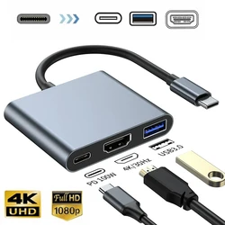 FDBRO Hub USB-C 3 en 1 con HDMI 4K para MacBook Air