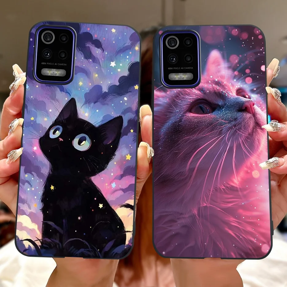 Para LG K52 K62 2020 funda LM-K520 LM-K525 elegante amor corazón pintado cubierta suave TPU funda de teléfono para LG K62 K 52 LGK52 LGK62 Fundas - imagen 5