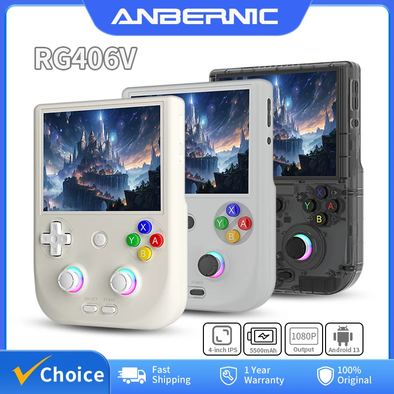 Consola de juegos portátil Retro Anbernic RG 406V, pantalla multitáctil IPS de 4 ", Android 5500mAh, reproductor de videojuegos RG406V, actualización FOTA - imagen 2