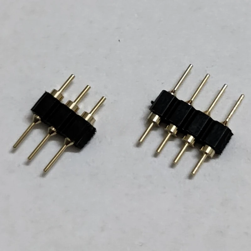 Espaciado 2,54mm cabezal de Pin de agujero redondo cabezal de Pin redondo de doble cabeza cabezal de agujero redondo chapado en oro 1x2P 3P 4P 5P 6P 7P 1X40P - imagen 4