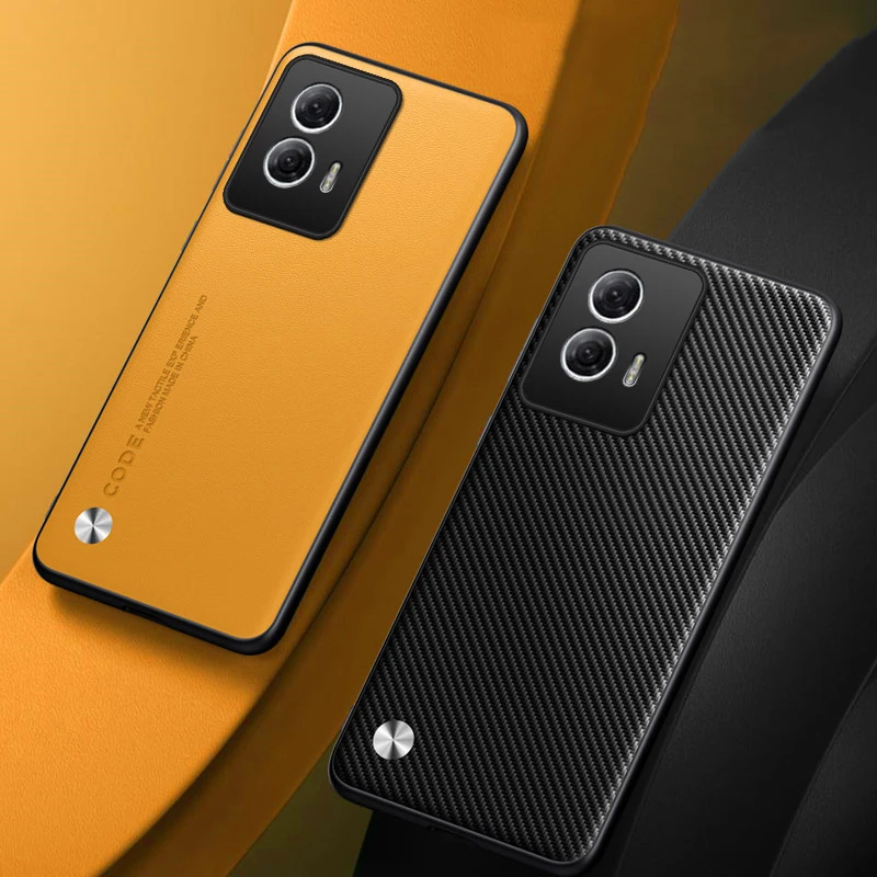 Funda de cuero PU de lujo para Motorola Moto Edge 50 Fusion 5G, funda trasera de silicona mate a prueba de golpes, funda de protección completa para teléfono - imagen 2