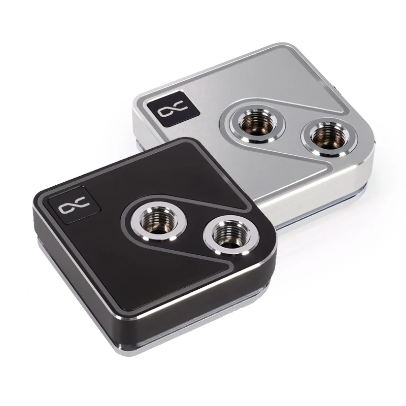 Alphacool Core 1 5V Aurora CPU bloque de agua Compatible con AMD AM4,AM5, para enfriador INTEL LGA 1700, cobre niquelado, negro, plateado - imagen 2