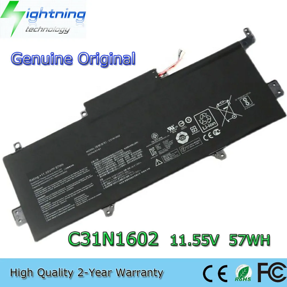 C31N1602 11,55 V 57Wh batería del ordenador portátil para Asus Zenbook U3000U UX330 UX330UAK UX330U UX330UA etc.