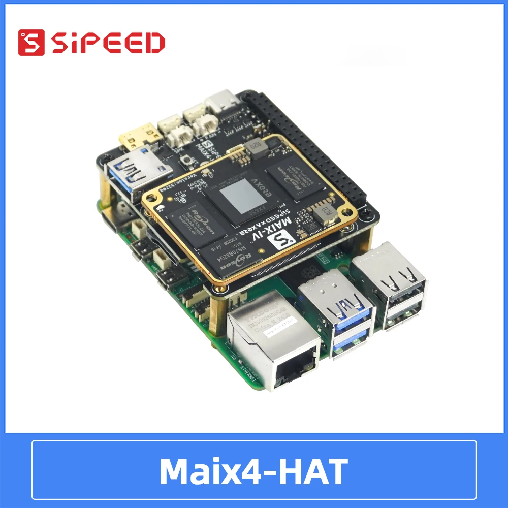 Sipeed Maix4-HAT para Raspberry Pi 5 - Acelerador AI Hailo-8 (18 TOPS) con NPU AX650 para LLM multimodal y DeepSeek