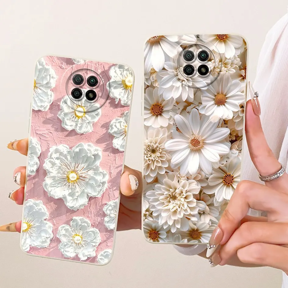 Funda para Xiaomi Redmi Note 9 5G, carcasa de pintura de Margarita a la moda, fundas de teléfono de silicona suave para Xiaomi Redmi Note 9T Note9 5G Capa
