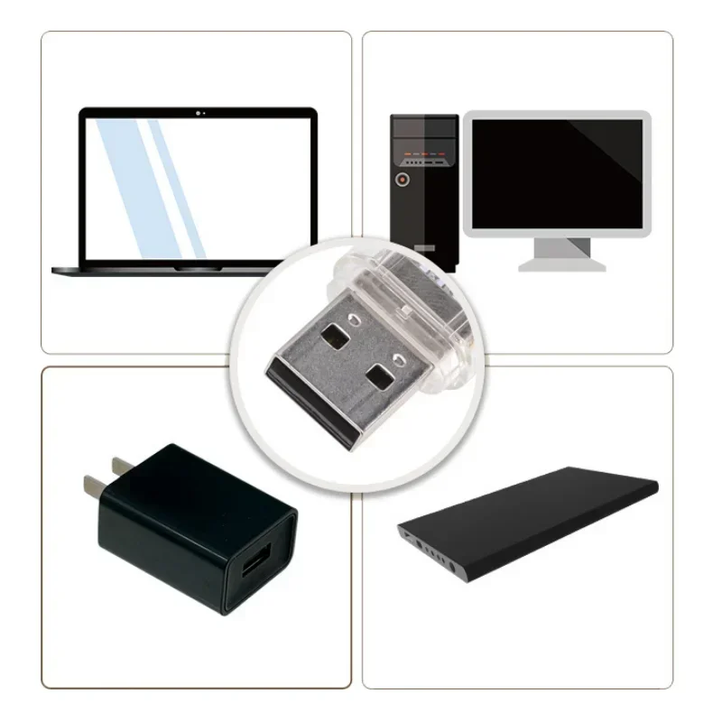 2/4/5 Uds Mini enchufe USB 3 lámpara LED 5V protección ocular portátil luz de libro ordenador carga de energía móvil USB luz nocturna de lectura - imagen 5