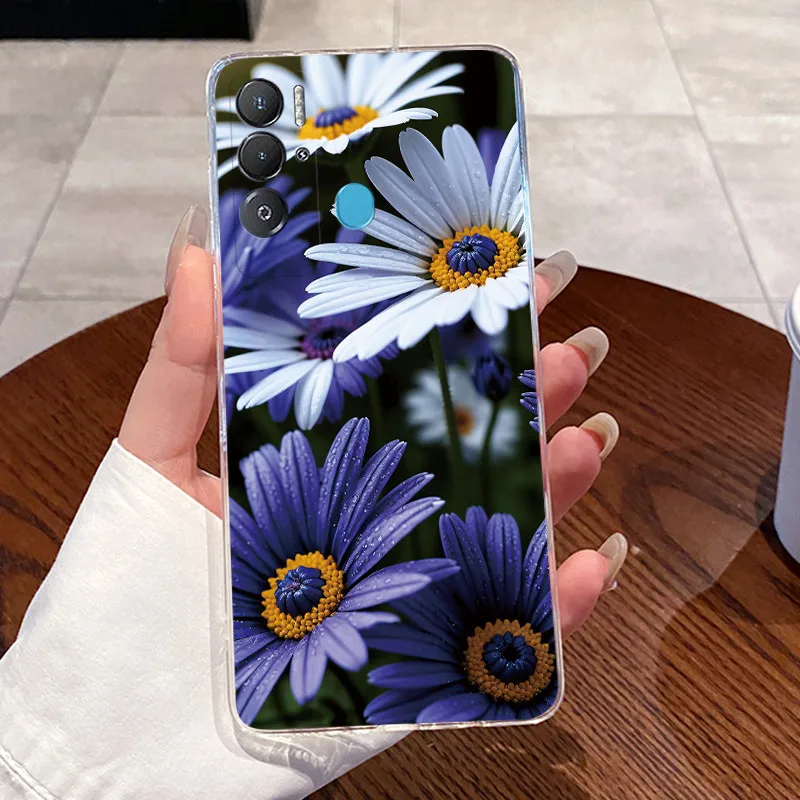 Carcasa para Tecno Pova Neo funda LE6 de silicona dragón de lujo lindo fresco niños niñas cubierta transparente Techno Pova Neo funda de teléfono LE6h - imagen 2