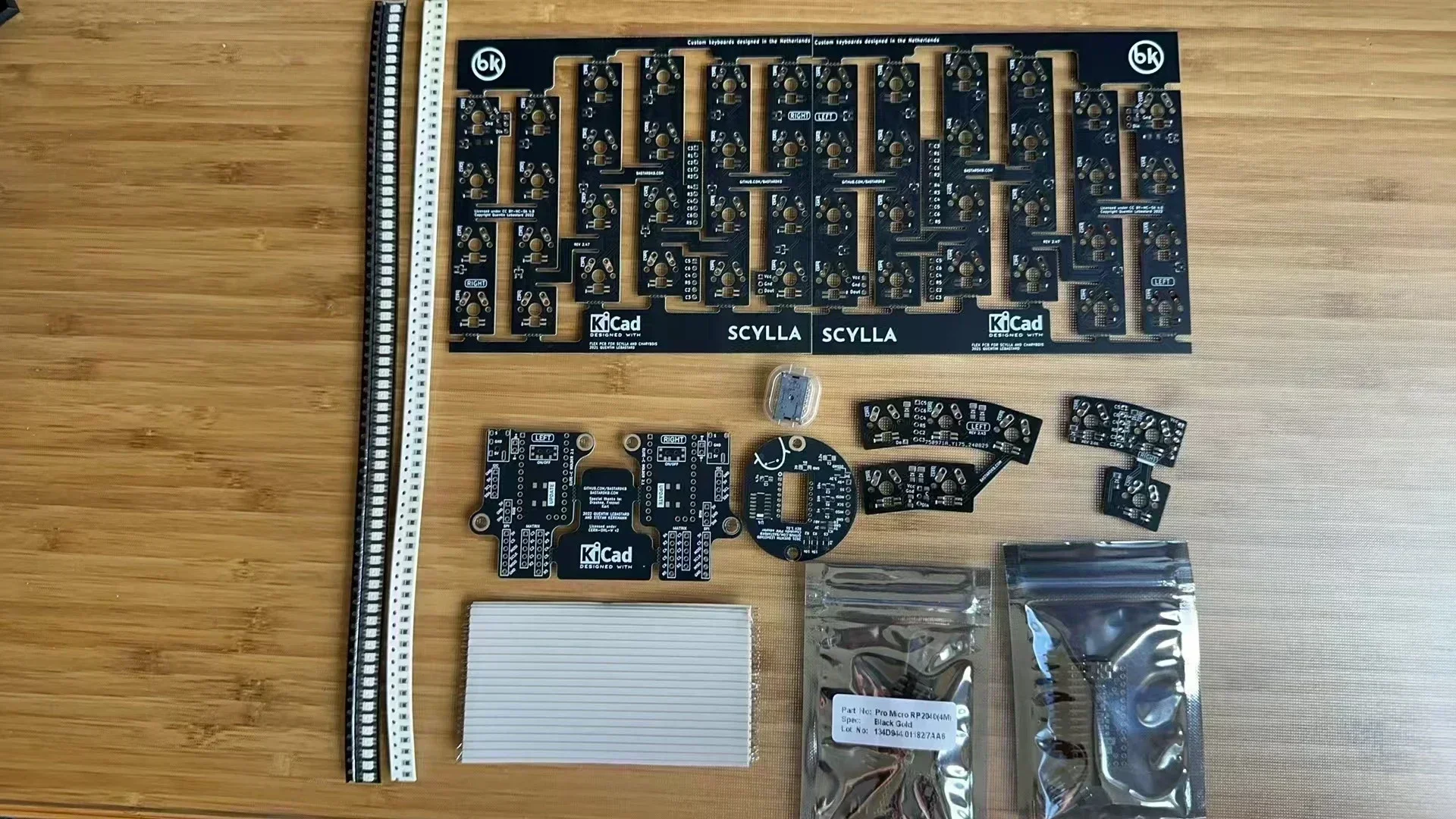 Charybdis Mini/Nano Split teclado Pcb Material Kit personalizado con cable/inalámbrico Trackball Split funda para teclado mecánico no preconstruido - imagen 5