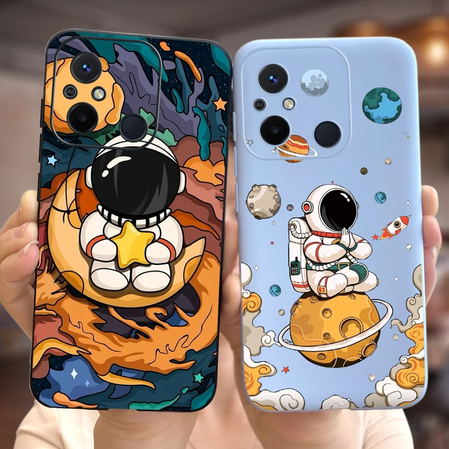 Para Xiaomi Redmi 12C funda elegante de dibujos animados funda de teléfono de silicona suave para Xiaomi Redmi 12C 12 C Redmi12C Fundas 6,71 ''parachoques - imagen 5