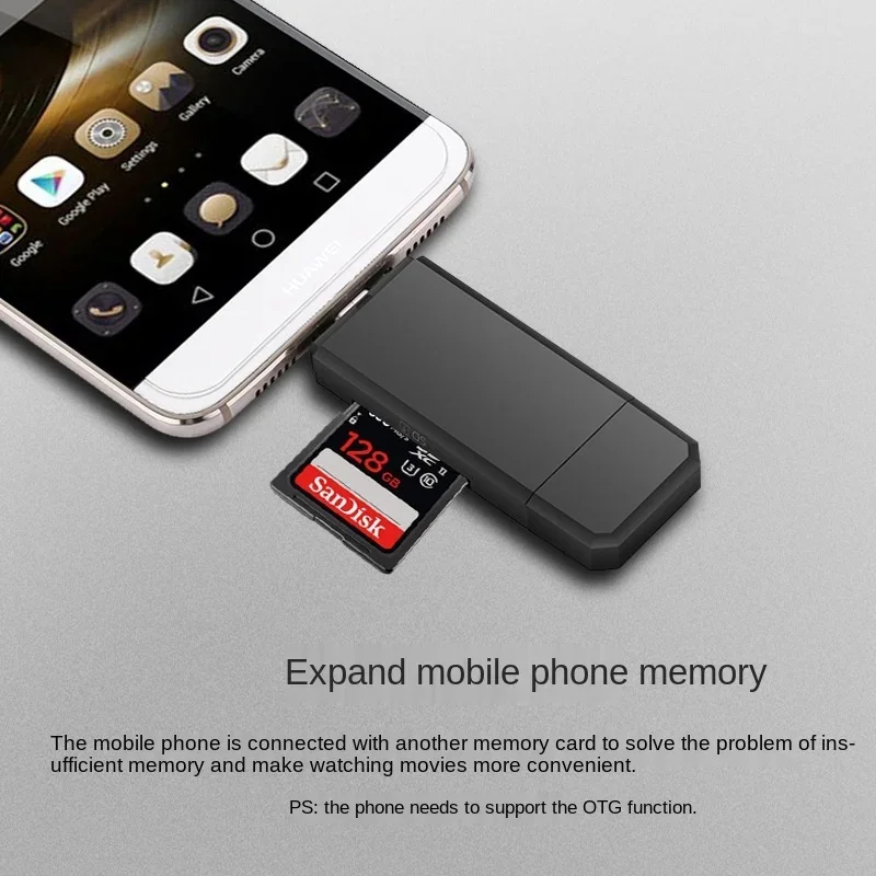 Adaptador Micro USB tipo C USB OTG 3,0 TF SD de alta velocidad para PC de cabecera de extensión de computadora tipo C - imagen 4