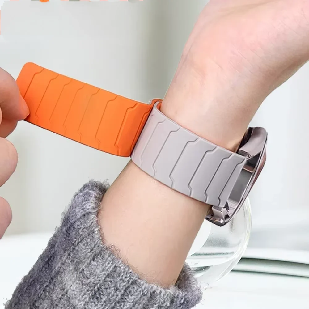 Bucle magnético de silicona de 22mm para pulsera Zeblaze Btalk 3 Plus/Ares 3 Pro/GTS 3 para Zeblaze Stratos 3 Ultra/2 Plus/Vibe 7 - imagen 2