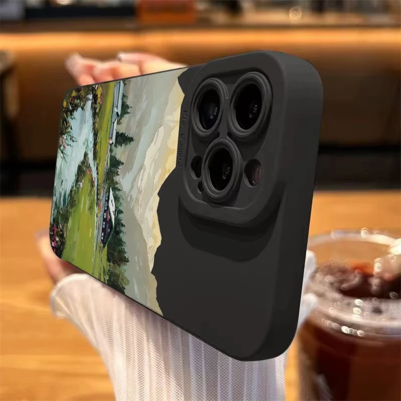 Funda de teléfono con pintura de paisaje Rural para Samsung Galaxy S25 Ultra S24 S23 S22 S21 Plus S20 FE A55 A54 A35 A15 funda suave de silicona - imagen 2