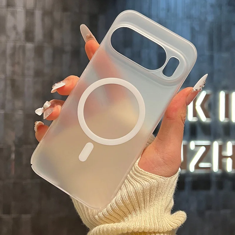 Para Magsafe funda ultrafina para Google Pixel 10 8 7 6 Pro Pixel8 refrigeración sin marco mate transparente cubierta de carga inalámbrica magnética - imagen 3